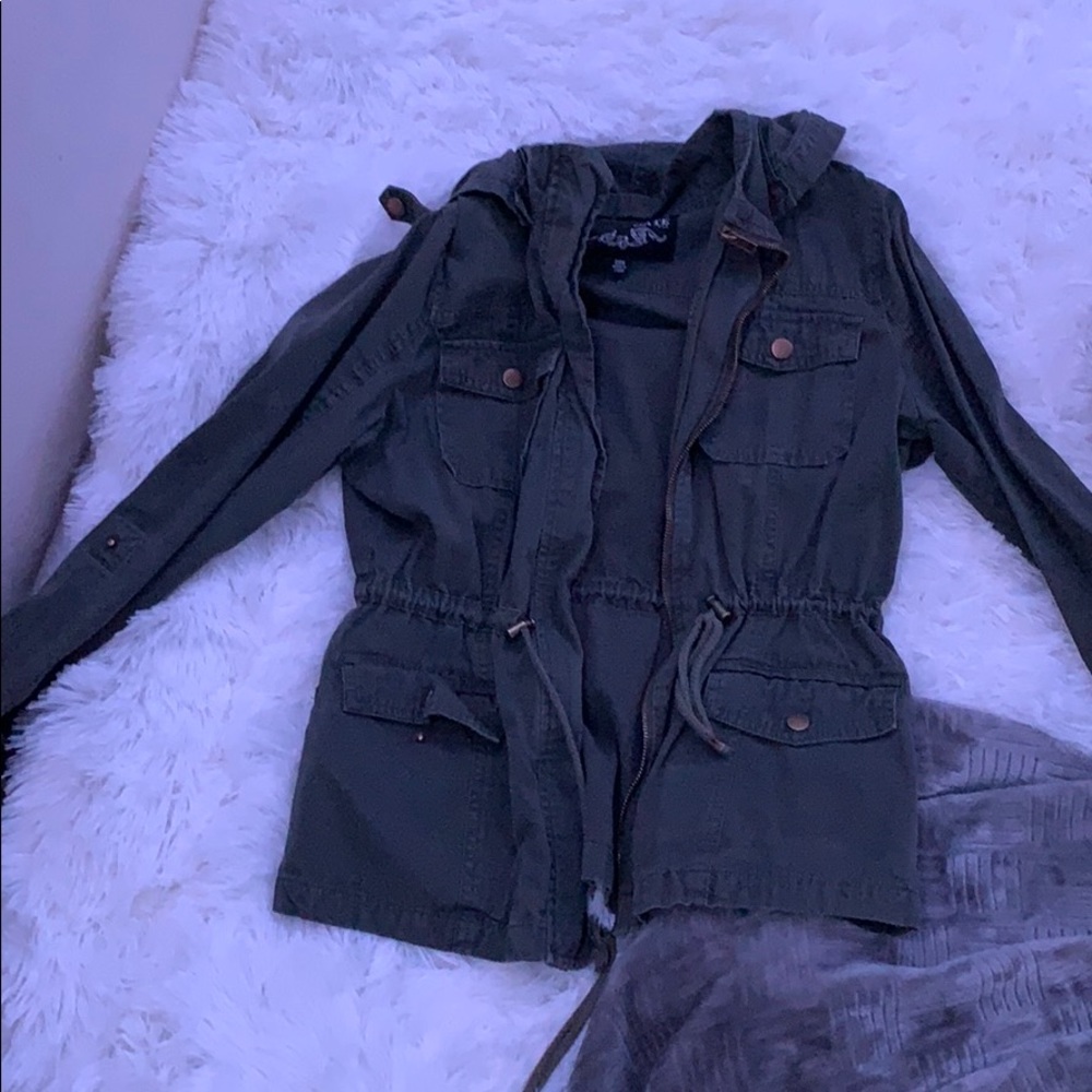 army green jacket